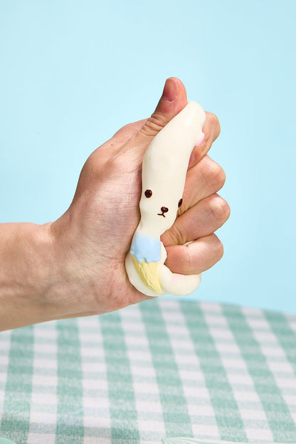 White Icecream Dog Squishy Toy