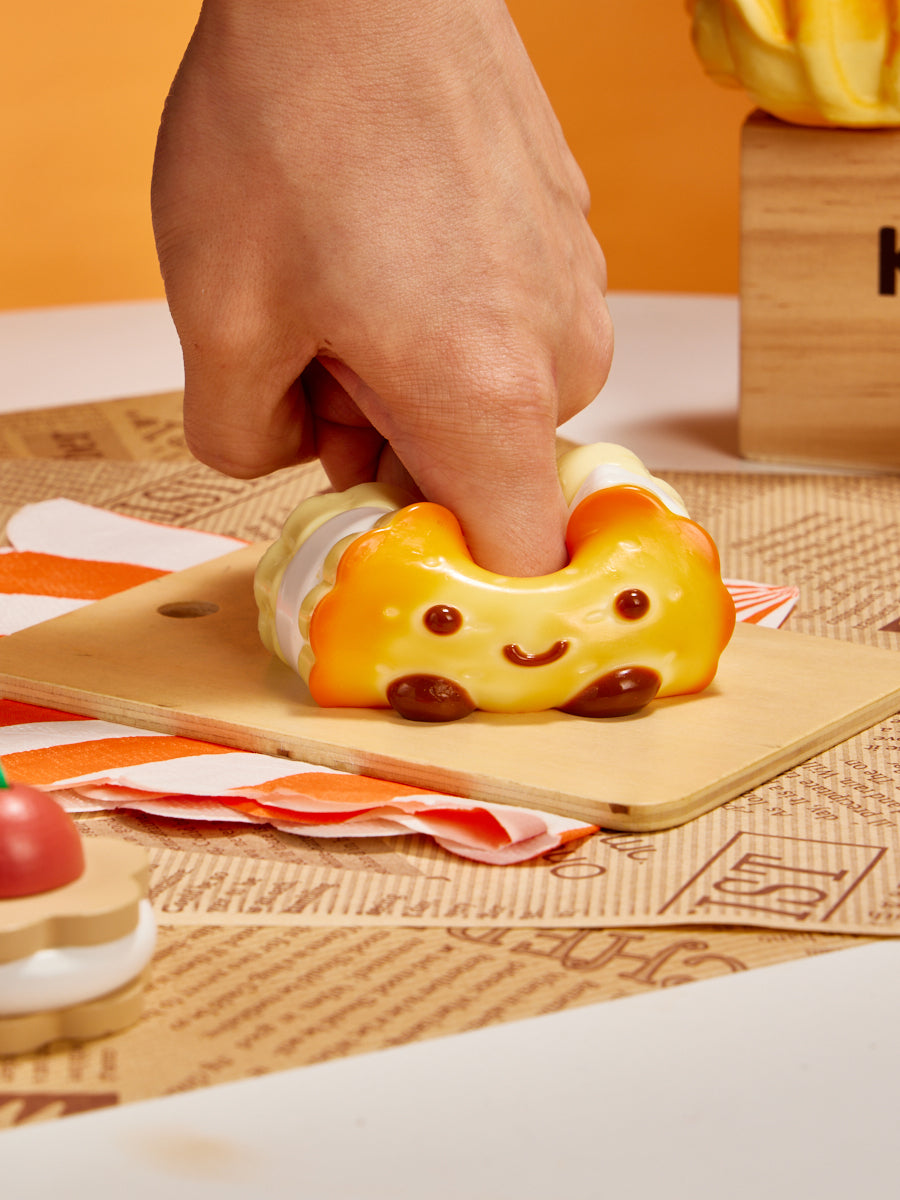 Cute Square Cookies Squishy Toy