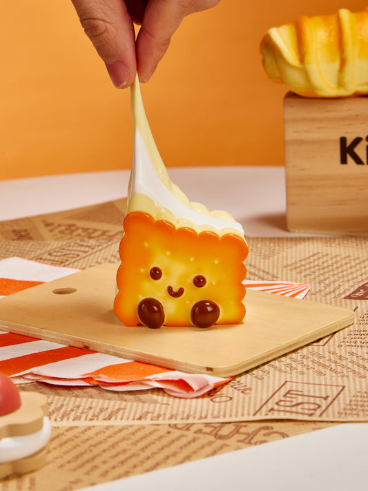 Cute Square Cookies Squishy Toy