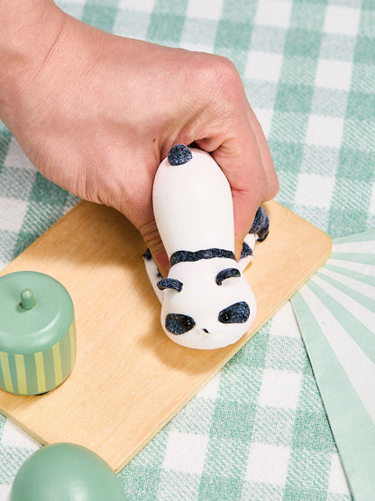Flocked Panda Squishy Toy