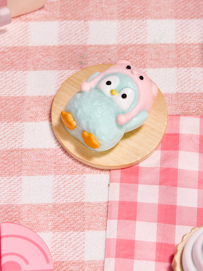 Cute Penguin with Pig Hat Squishy Toy