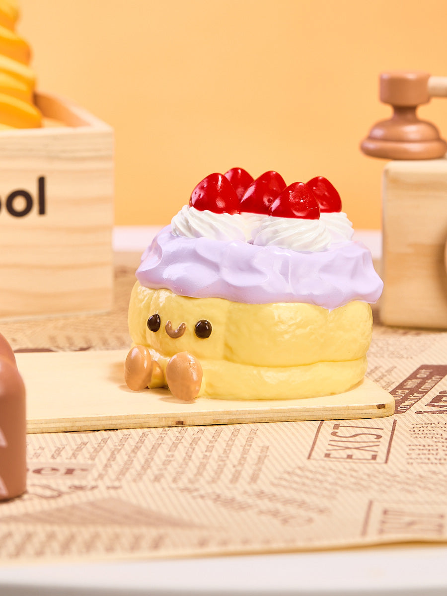 Purple Strawberry Tart Cake Squishy Toy