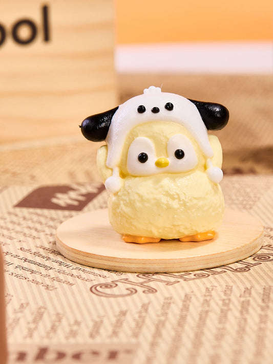 Cute Penguin with Dog Hat Squishy Toy