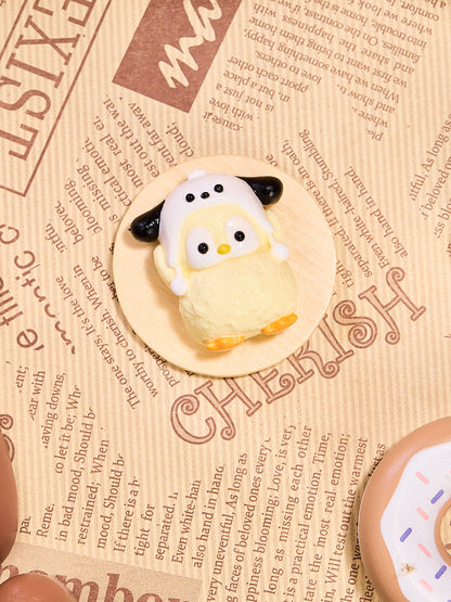 Cute Penguin with Dog Hat Squishy Toy