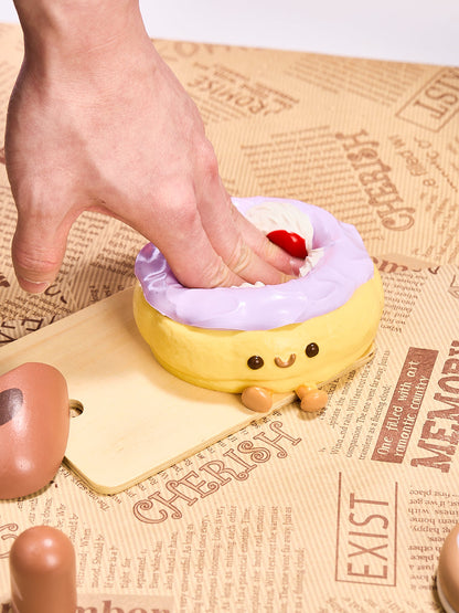 Purple Strawberry Tart Cake Squishy Toy