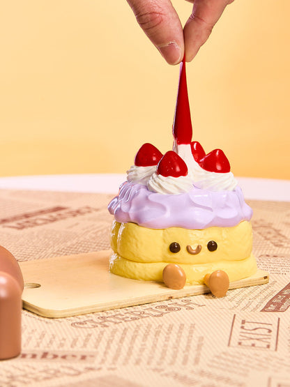 Purple Strawberry Tart Cake Squishy Toy