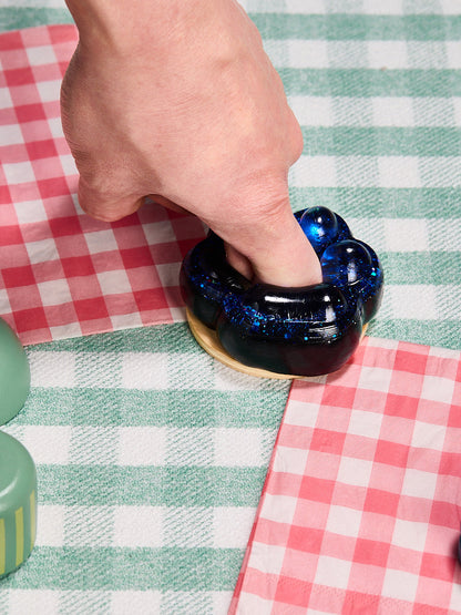 Transparent-black-blue Paw Squishy Toy