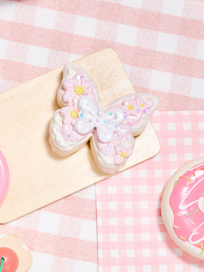 Pink Butterfly Squishy Toy