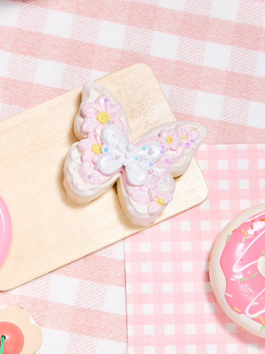 Pink Butterfly Squishy Toy