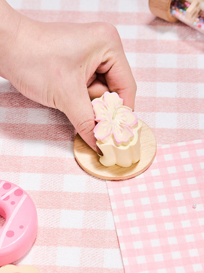 Pink Hibiscus Flower Squishy Toy