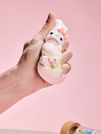 Pink Melody Macaron Squishy Toy
