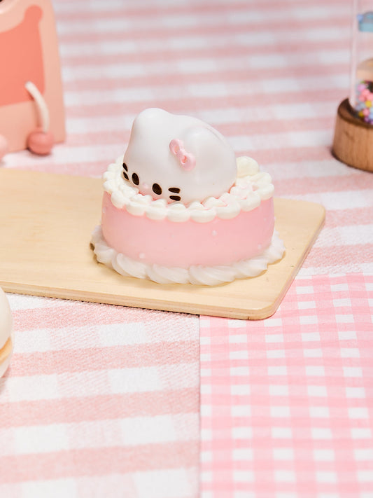 Pink Kitten Birthday Cake Squishy Toy