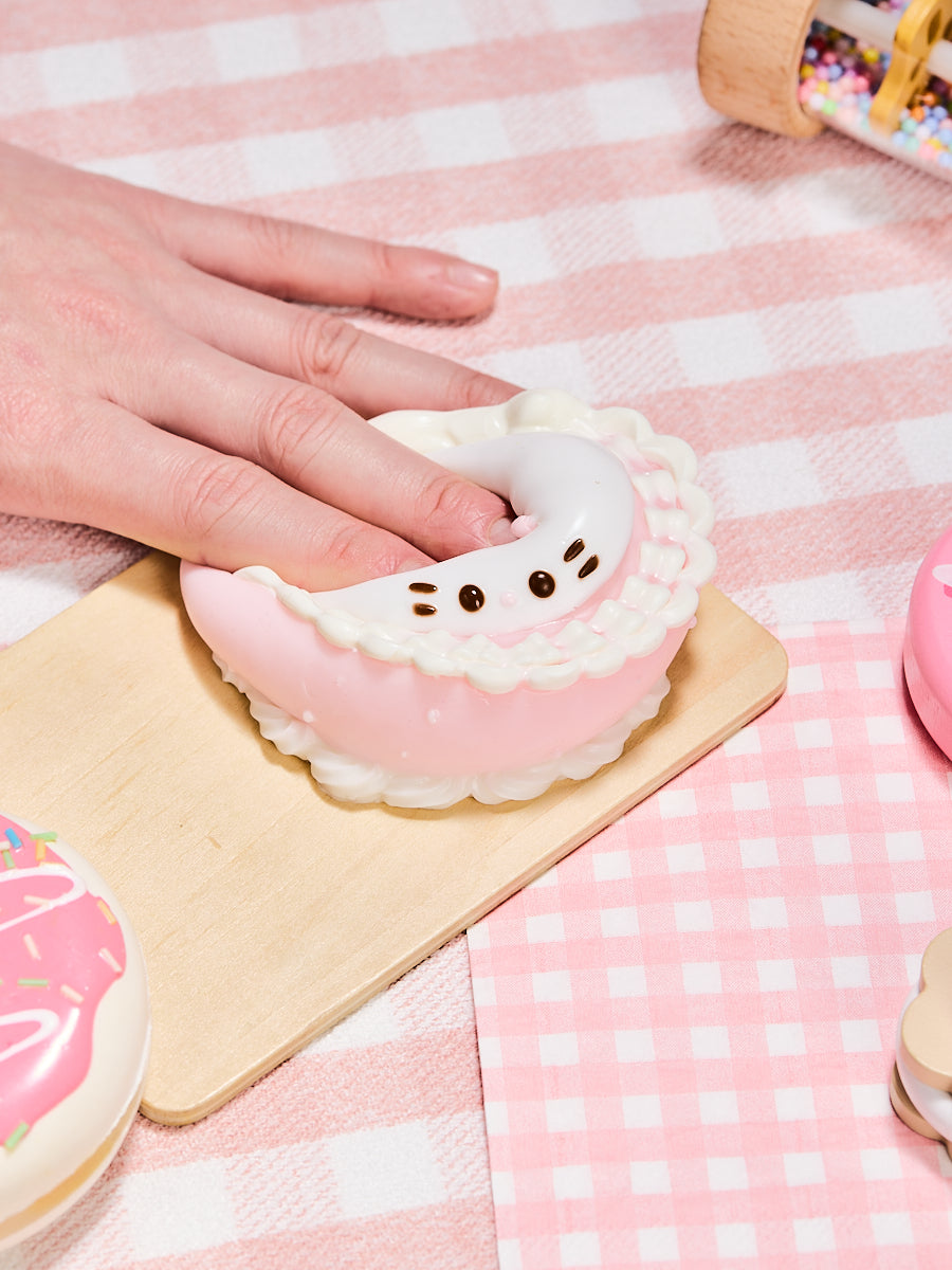 Pink Kitten Birthday Cake Squishy Toy