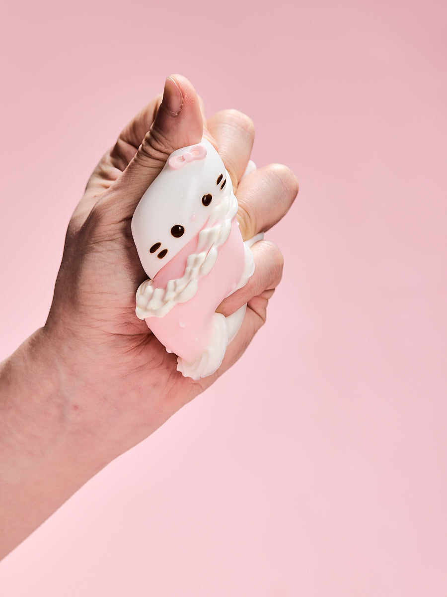 Pink Kitten Birthday Cake Squishy Toy