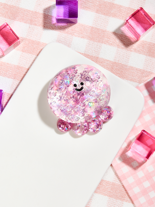 Blingbling Fuchsia Octopus Squeeze Toys