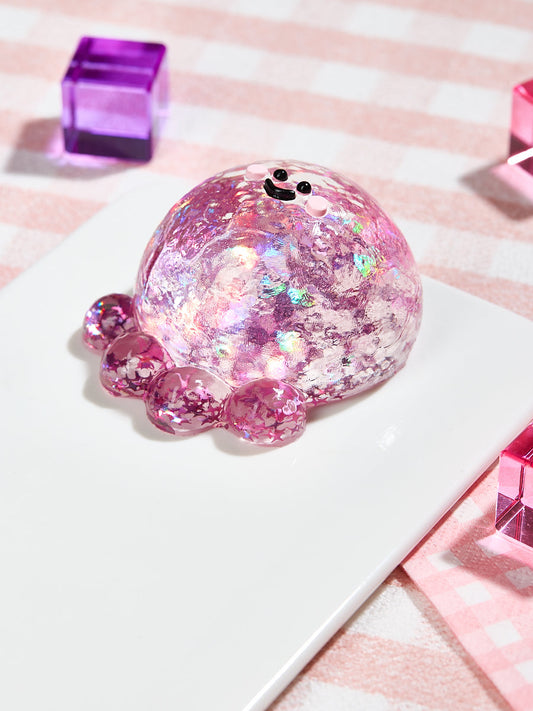 Blingbling Fuchsia Octopus Squishy Toy