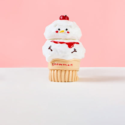 Snowman Ice Cream Squishy Toy