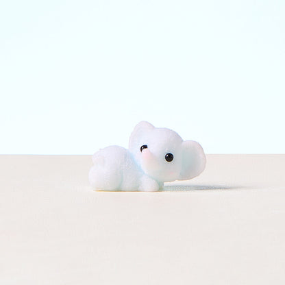 Flocked Cute Elephant Squishy Toy
