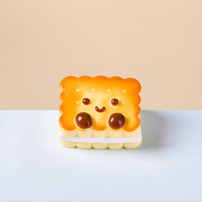Cute Square Cookies Squishy Toy