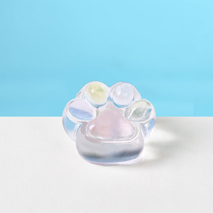 Transparent-light-colorful Paw Squishy Toy