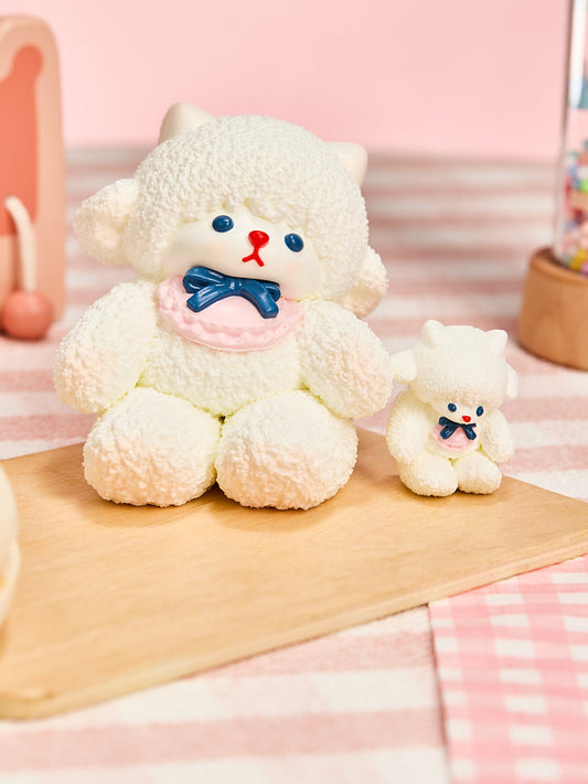 Parent-child White Lamb Set Squishy Toy