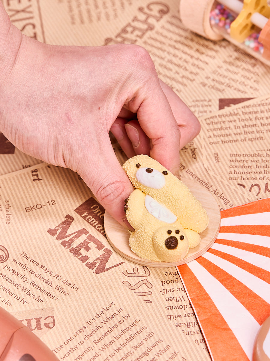 Light Yellow Bear Squishy Toy