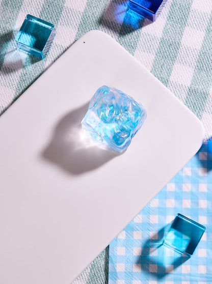 Blingbling Blue Ice Cube Squishy Toy