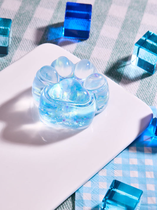 Blingbling Blue Paw Squishy Toy