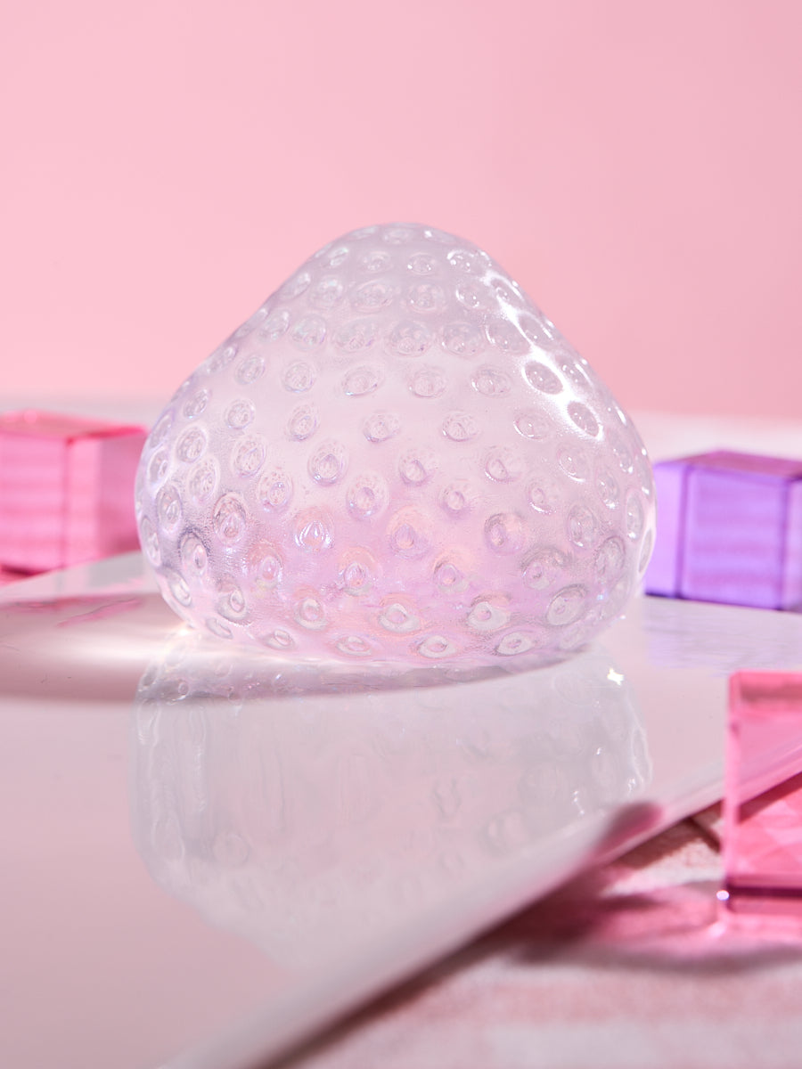 Blingbling Purple Little Strawberry Squishy Toy