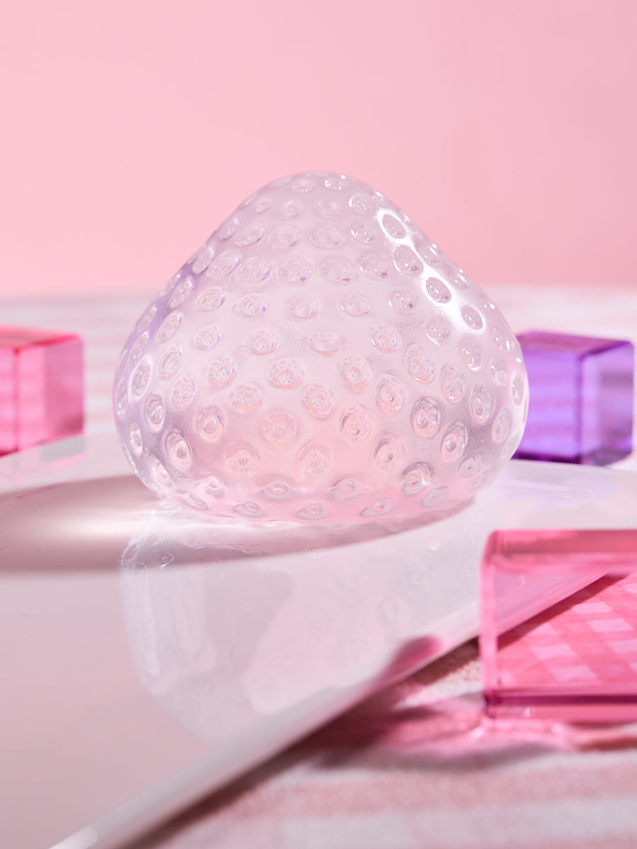 Blingbling Pink Strawberry Squishy Toy