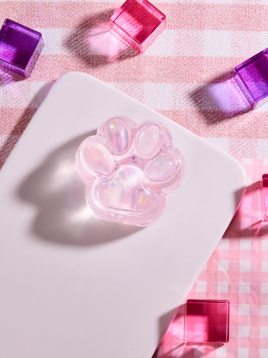 Blingbling Pink Paw Squishy Toy