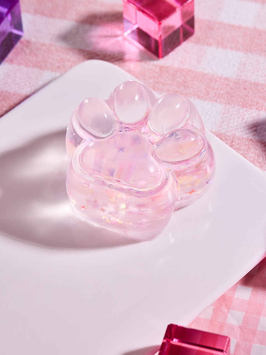 Blingbling Pink Paw Squishy Toy