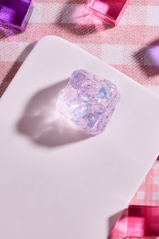 Blingbling Purple Ice Cube Squishy Toy