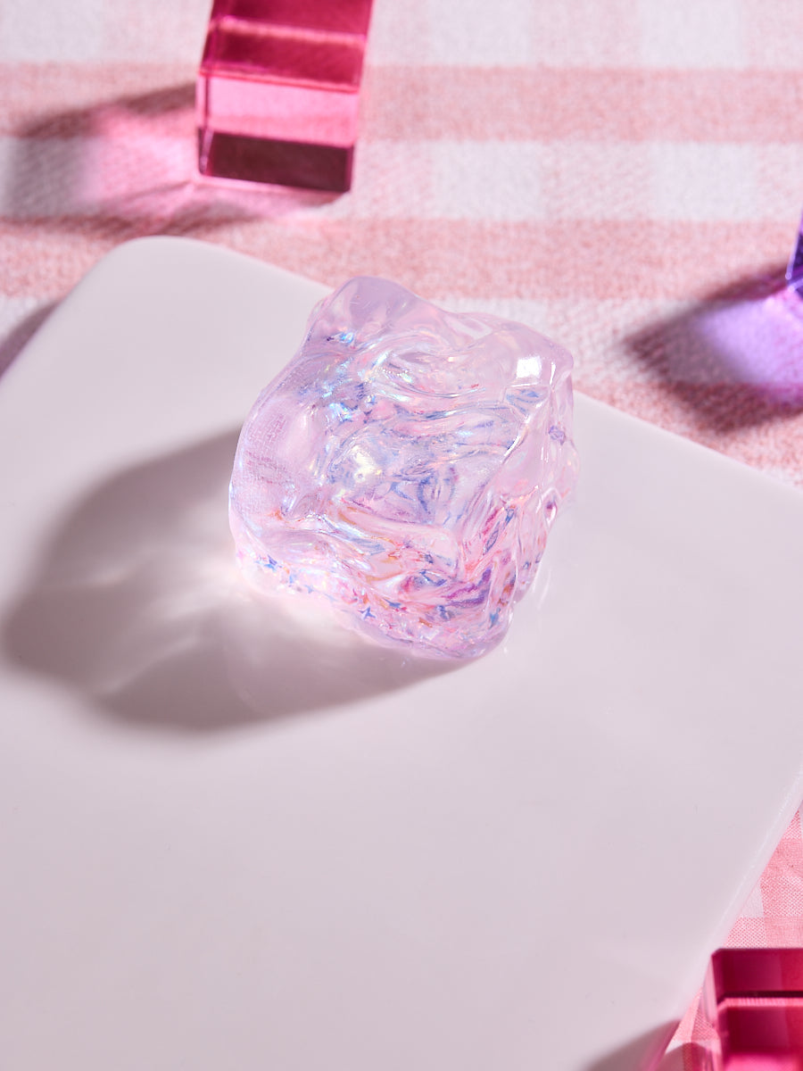 Blingbling Purple Ice Cube Squishy Toy