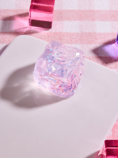Blingbling Purple Ice Cube Squishy Toy
