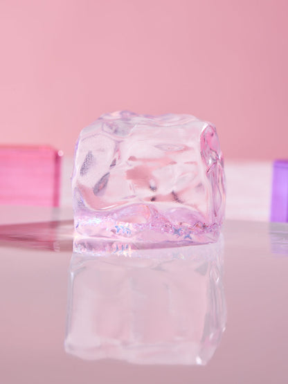 Blingbling Purple Ice Cube Squishy Toy