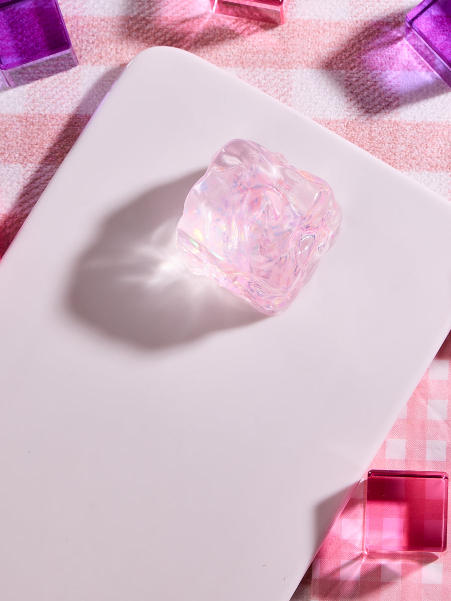 Blingbling Pink Ice Cube Squishy Toy