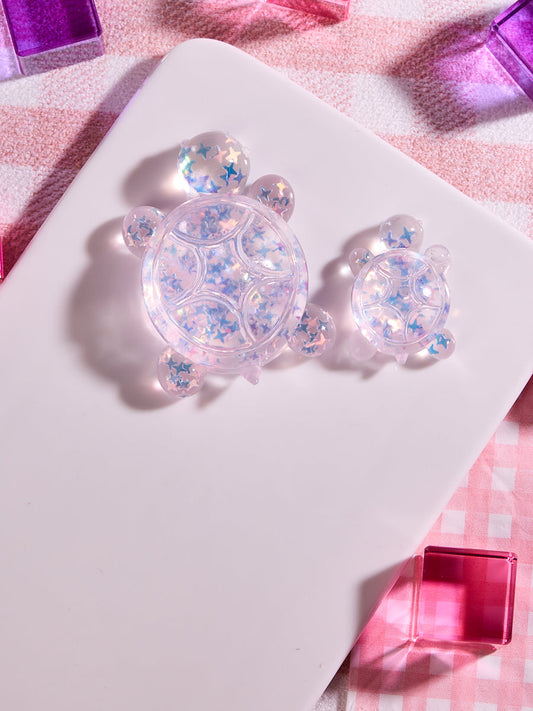 Blingbling Purple Turtle Squishy Toy