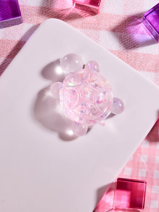 Blingbling Pink Turtle Squishy Toy
