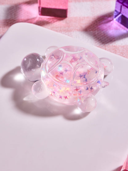 Blingbling Pink Turtle Squishy Toy