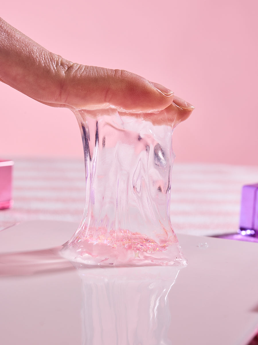 Blingbling Pink Ice Cube Squishy Toy
