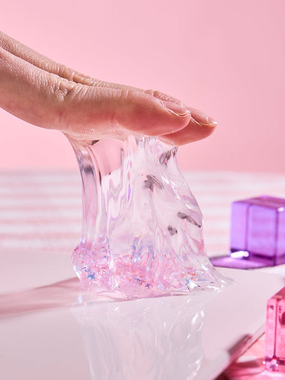 Blingbling Purple Ice Cube Squishy Toy