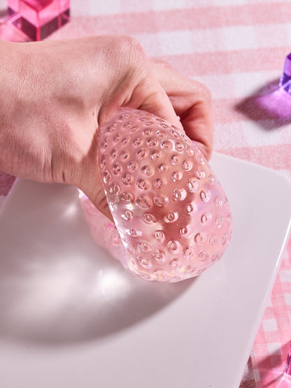Blingbling Pink Strawberry Squishy Toy