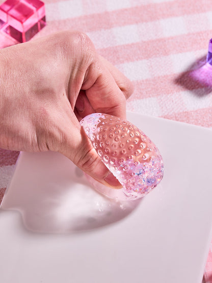 Blingbling Purple Little Strawberry Squishy Toy