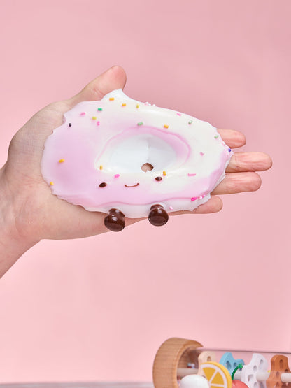 Cute White-pink Donut Squishy Toy