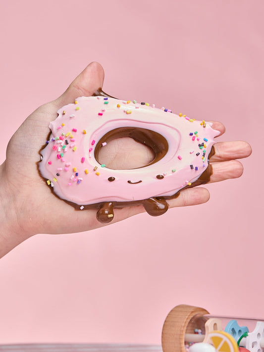 Cute Chocolate-pink Donut Squishy Toy