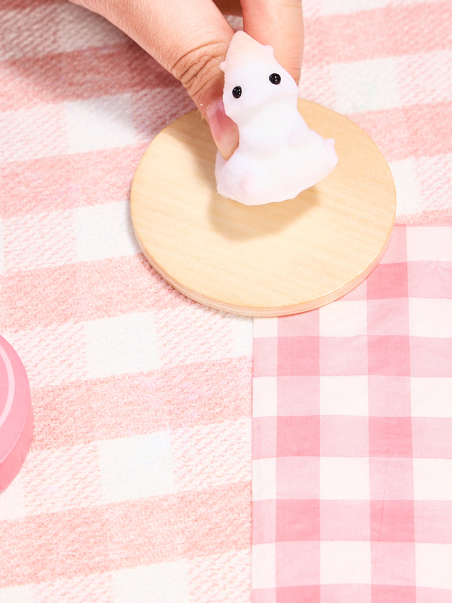 Flocked Mini Hamster Squishy Toy