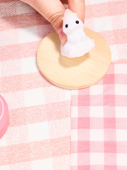 Flocked Mini Hamster Squishy Toy