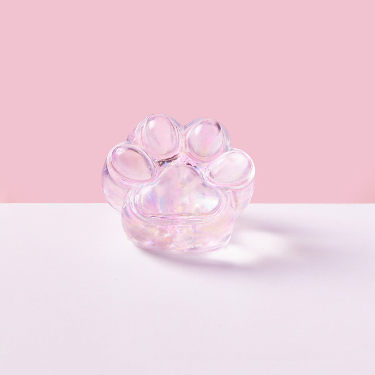 Blingbling Pink Paw Squishy Toy