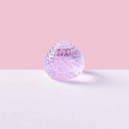 Blingbling Purple Little Strawberry Squishy Toy